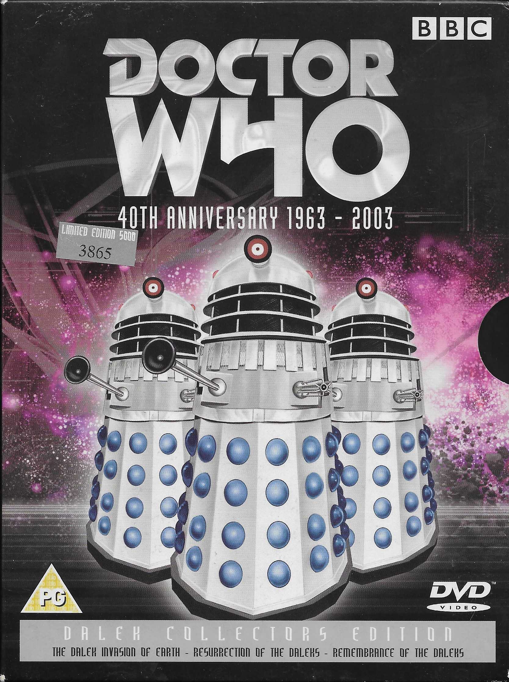 Picture of BBCDVD 1384 Doctor Who - Dalek collectors edition by artist Terry Nation / Eric Saward / Ben Aaronovitch from the BBC records and Tapes library